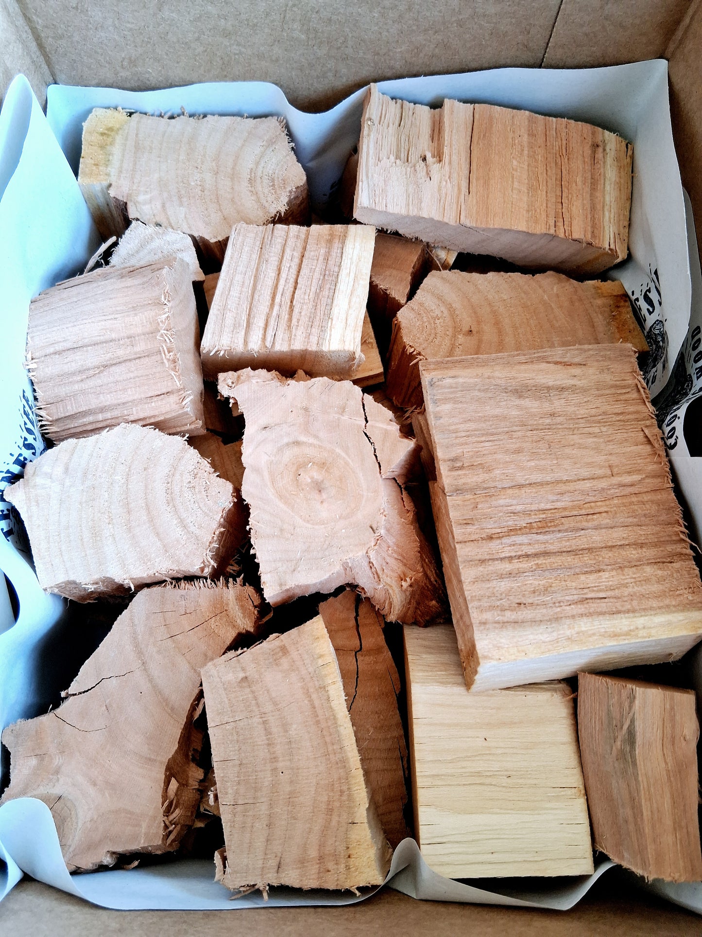 Cooking Wood Chunks - for BBQs, Grills & Smokers 10 lb Box