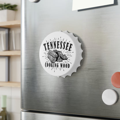 Tennessee Cooking Wood Logo Bottle Opener for BBQ Enthusiasts - Grilling and Mancave Gift