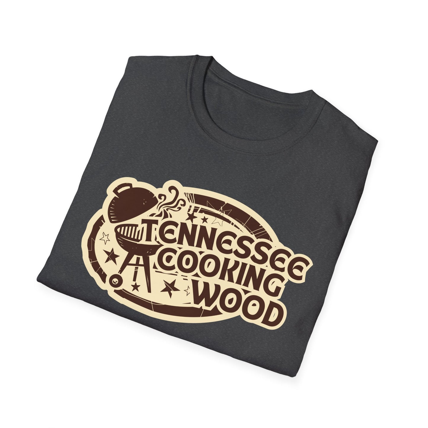 Tennessee Cooking Wood Vintage Logo Grilling BBQ Unisex Tee