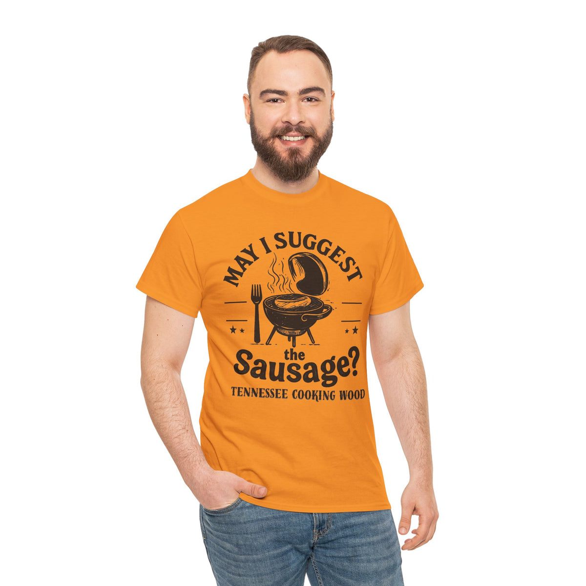 May I Suggest The Sausage? Funny BBQ Lover Tee - Unisex