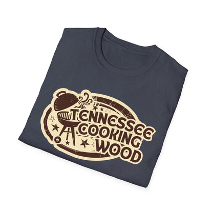 Tennessee Cooking Wood Vintage Logo Grilling BBQ Unisex Tee