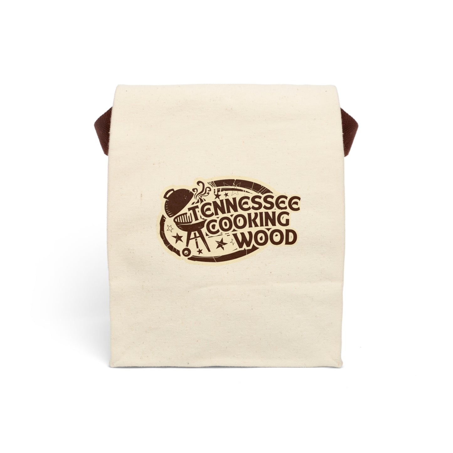 Tennessee Cooking Wood Canvas Lunch Bag with Strap