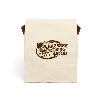 Tennessee Cooking Wood Canvas Lunch Bag with Strap