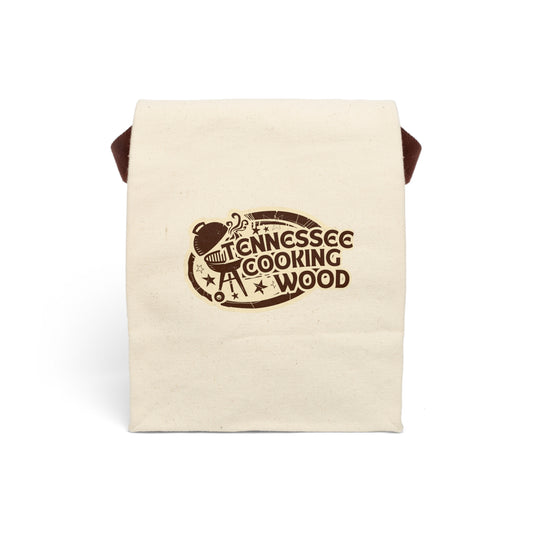 Tennessee Cooking Wood Canvas Lunch Bag with Strap