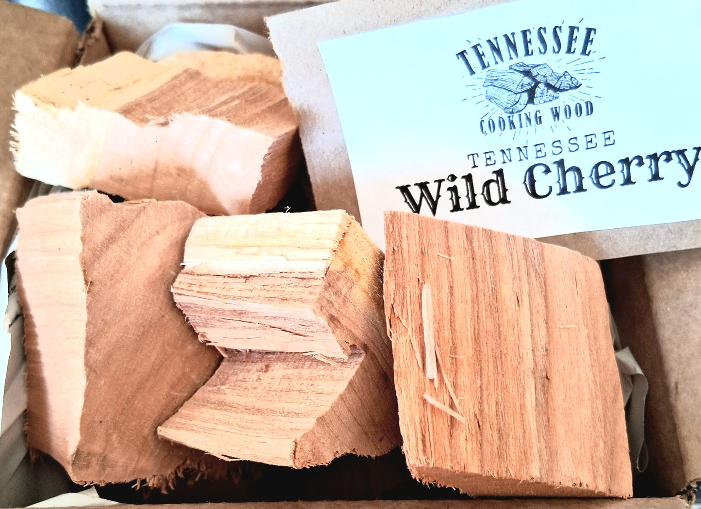 The Cherry Sixer - Tennessee Wild Cherry BBQ Cooking Wood Chunk 6 pack