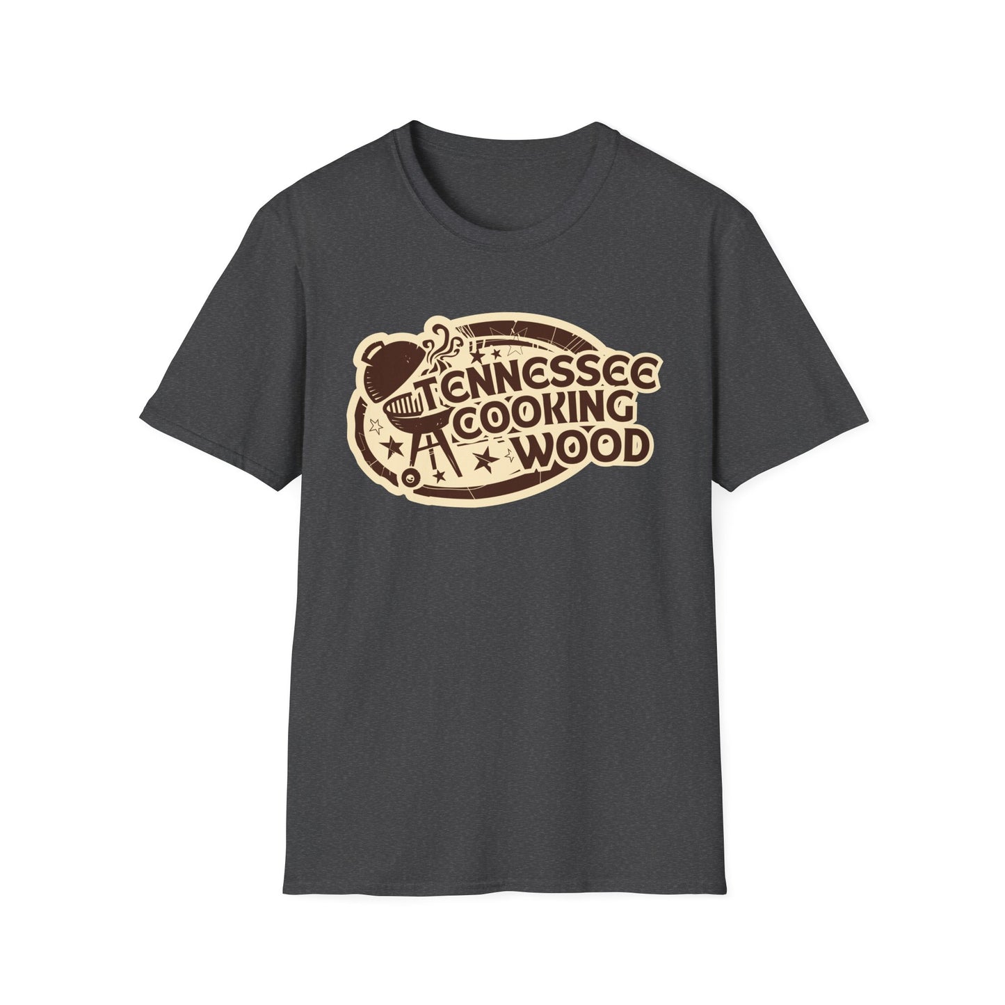 Tennessee Cooking Wood Vintage Logo Grilling BBQ Unisex Tee