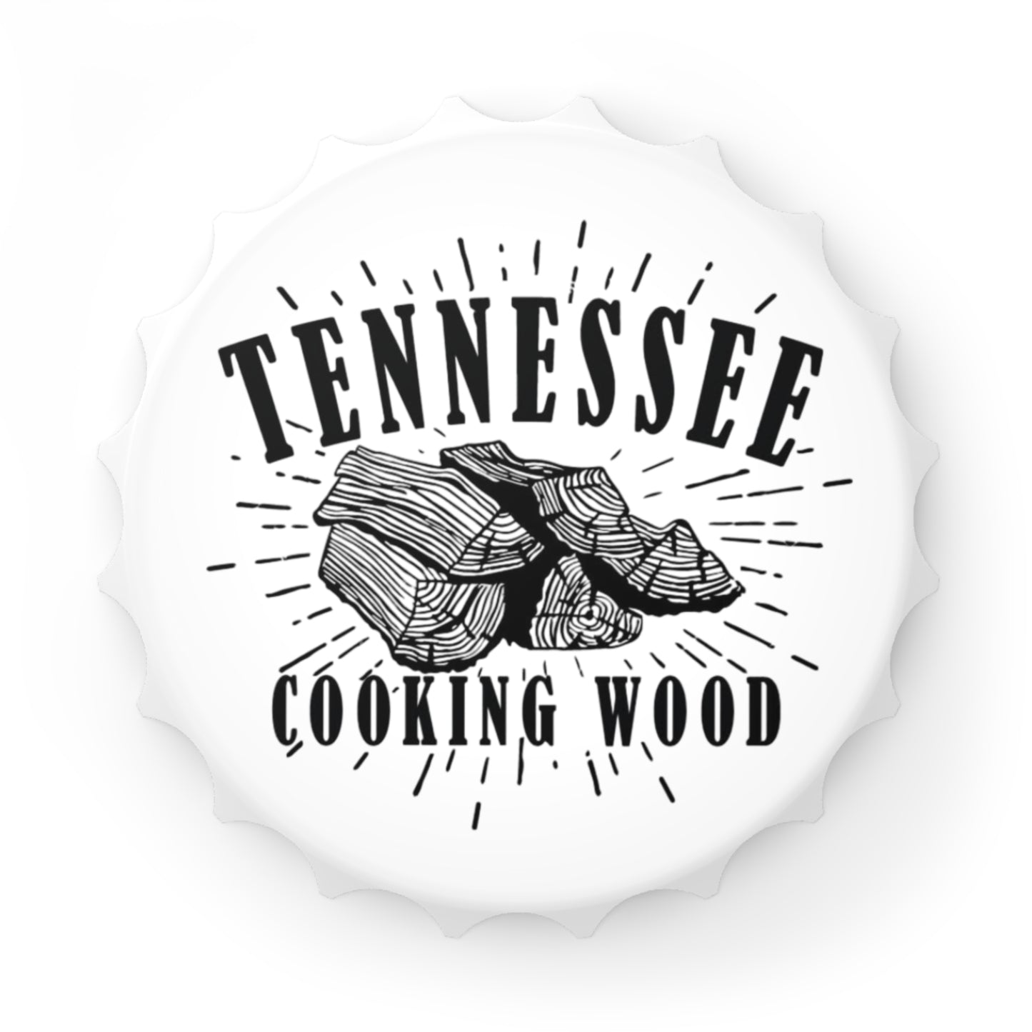 Tennessee Cooking Wood Logo Bottle Opener for BBQ Enthusiasts - Grilling and Mancave Gift