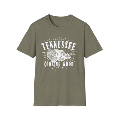 Tennessee Cooking Wood Vintage Logo T-Shirt