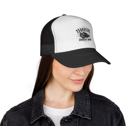 Tennessee Cooking Wood Logo Trucker Cap