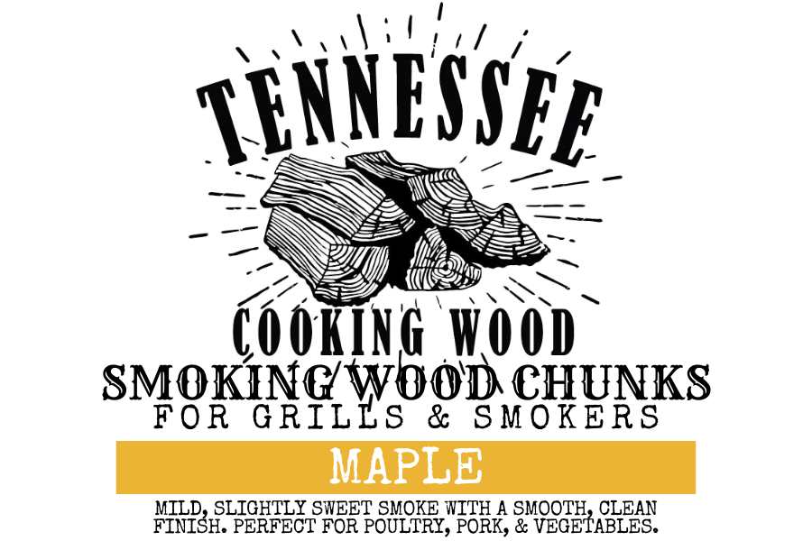 Maple BBQ Wood Chunks | Kiln Heat-Treated | Tennessee Cooking Wood