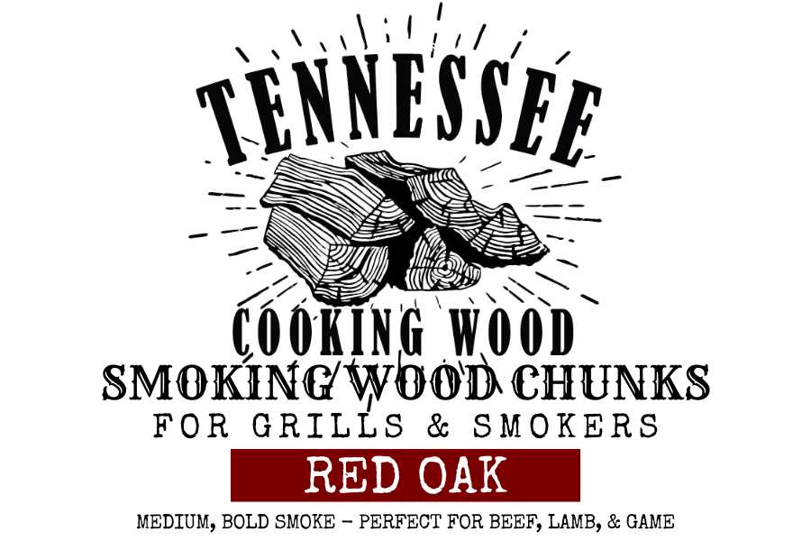 Red Oak BBQ Wood Chunks | Kiln Heat-Treated | Tennessee Cooking Wood