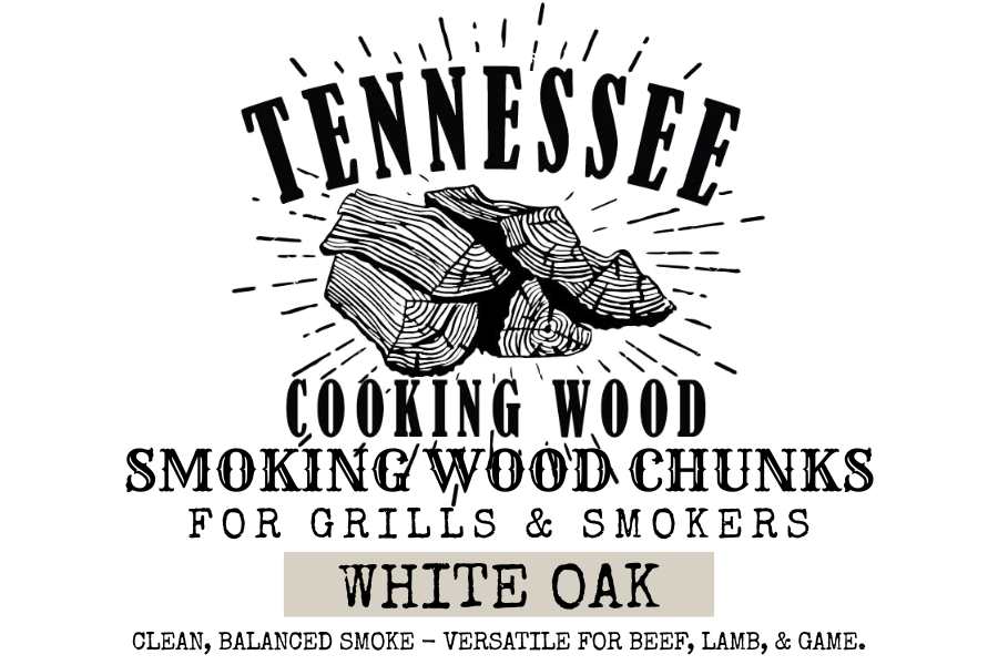 White Oak BBQ Wood Chunks | Kiln Heat-Treated | Tennessee Cooking Wood