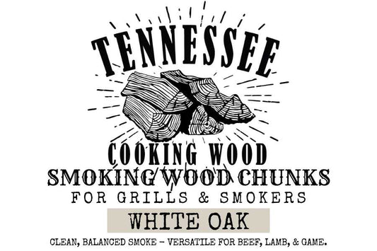 White Oak BBQ Wood Chunks | Kiln Heat-Treated | Tennessee Cooking Wood
