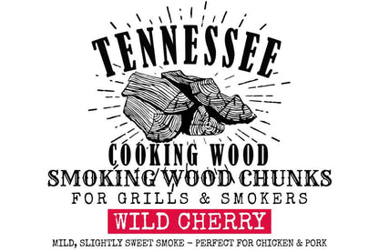 Cherry BBQ Wood Chunks | Kiln Heat-Treated | Tennessee Cooking Wood