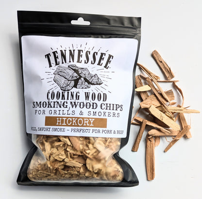 Premium Smoking Wood Chips Variety Pack – Cherry, Hickory, Oak, Maple | Clean Burning BBQ Flavor